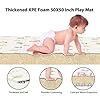 Baby Play Mat, 50 x 50 Inch Play Mat Perfect for Use Baby Playpen, Foldable Baby Foam Playmat for Floor, Portable Waterproof Activity PlayMats for Babies, Infants and Toddlers #3