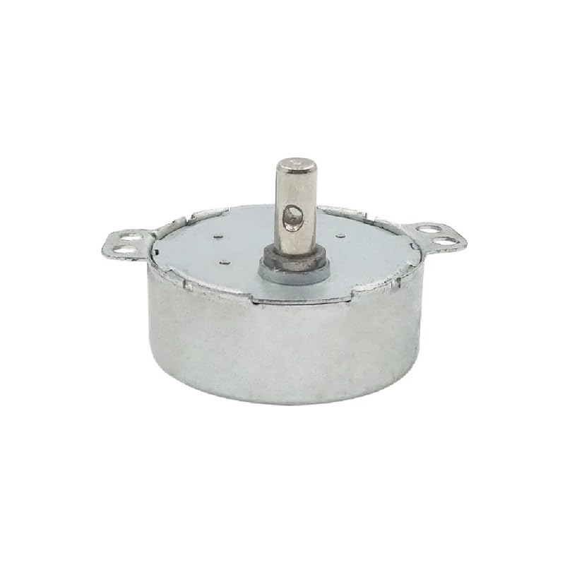 49tyz synchronous ac motor 220-240v 4w 5 rpm reversible low-speed gear motor – 49mm dia, 7mm shaft with 3mm hole – ideal for turntables, displays, and automation projects