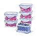 Produktbild EASYLOCK 6er-Set 500ML Kunststoff Frischhaltedosen Mit Deckel Klein, Meal Prep Boxen, Rechteckig Aufbewahrungsbox Küche, Mikrowellengeschirr, Gefrierdosen 500 ml, Salat To Go Box
