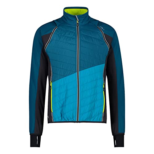 Campagnolo Cmp M Jacket Detachable Colorblock-Blau - PrimaLoft Warme atmungsaktive Herren Softshell Jacke, Größe 50 - Farbe Deep L