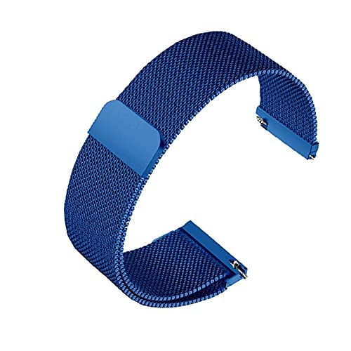 Bracelet de montre bleu magnétique EKSED en acier inoxydable souple 16mm