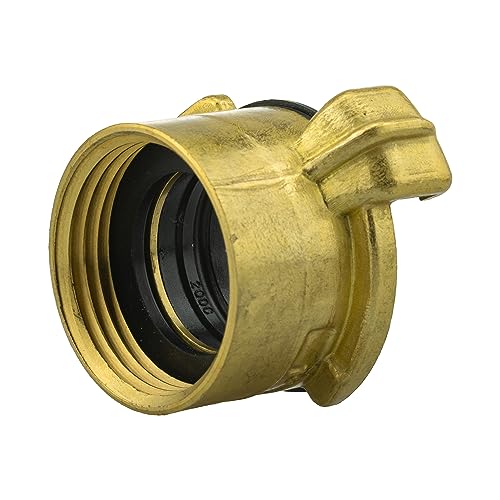 Professional Brass Claw Hose connectors/Fittings,Male/Female bsp Thread (1" bsp Female) as Used by Professional Gardeners,Landscapers and Nursery Workers