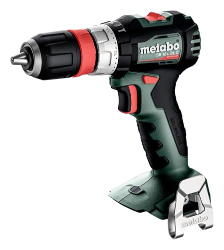 metabo Akku-Schlagbohrschrauber SB 18 L BL Q - 18 V, 65 Nm, 13mm Spannweite - Brushless, LED-Licht, kompakt & leistungsstark für Bohren & Schrauben in Holz, Stahl & Mauerwerk - Mit praktischer metaBOX