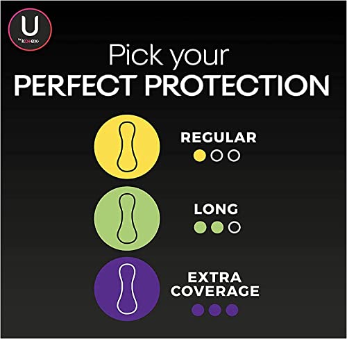U By Kotex Absorbent Pantiliners, Long, Individually Wrapped, Unscented, New Value Pack Size 16 Count (Pack Of 12) #TOP7