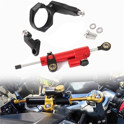 Kit de fixation pour CFMOTO 675SR-R en aluminium rosso avec amortisseur de direction moto
