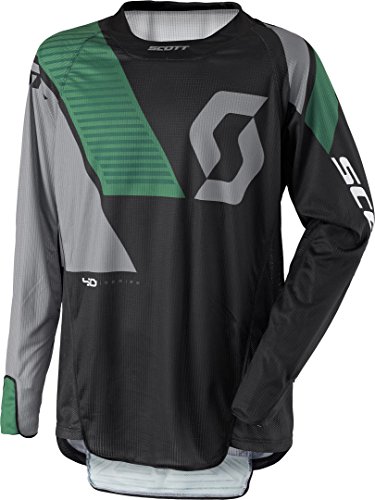 Scott 450 Podium Maillot motocross 2017 (Black/Green,M)