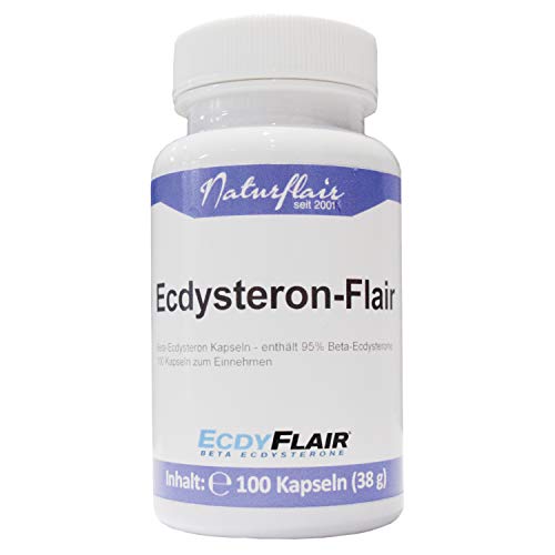 ECDYSTERON | Höchstdosiertes Beta-Ecdysterone | 570mg REINES Beta Ecdysteron pro Portion |100 Kapseln | MADE IN GERMANY