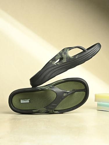 Image of DOCTOR FEEL SOFT Men Cushioned Thong Slippers with Soft Footbed, Lightweight Comfortable Everyday Wear Slippers, Flexible Sole for Indoor Outdoor Use and Relaxed Walking