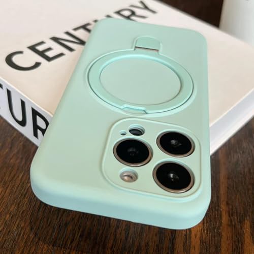 Coque iPhone 13 Pro silicone liquide support magnétique chargeur induction sans fil