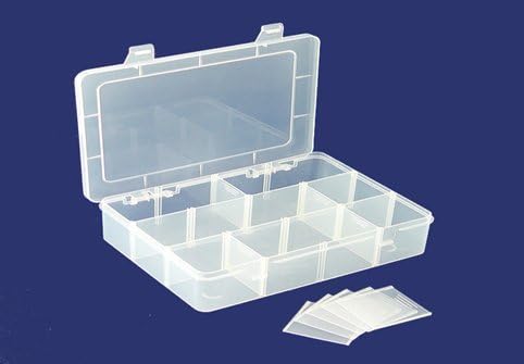 Clear Plastic Jewelry Box With 12 Compartment Beads Storage Container,custom plastic storage box tools manufacturer