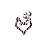 Browning 3922290620: Decal, Buck-Heart 6' Camo