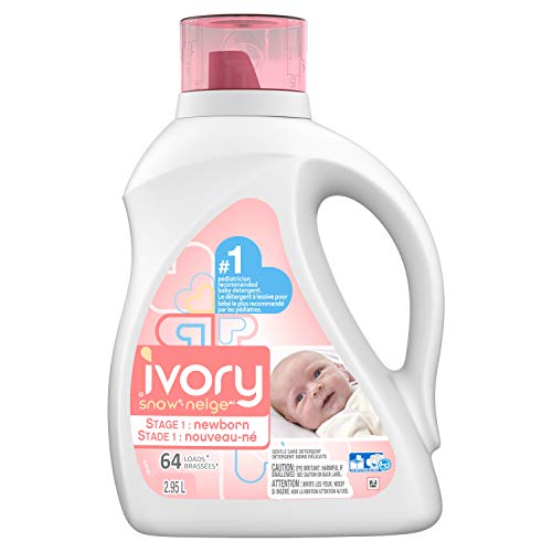 Ivory Snow Liquid Detergent, Stage 1 Newborn, 2.95 L (64 Loads) - Packaging May Vary