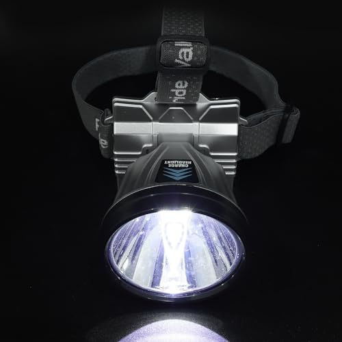 Linterna frontal LED potente para evitar caidas en camping con bateria de larga duracion