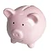 Piggy Bank, Mini & Small Cute Ceramic Coin Money Piggy Bank, Makes a Perfect Unique Gift, Nursery Décor, Keepsake, or Savings Piggy Bank for Kids, Pink