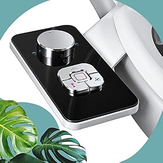 Vantency Ultra-Slim Bidet Attachment for Toilet UK, Non-Electric Fresh Water Bidet Toilet Seat Attachment, Self-Cleaning Dual Nozzles Frontal & Rear Wash, Adjustable Water Pressure (Black)