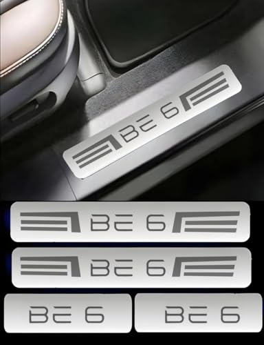 Image of NEXTA Door Sill /Foot Step Stainless Steel Plates Compatible with BE 6 (Set of 4 Pcs)