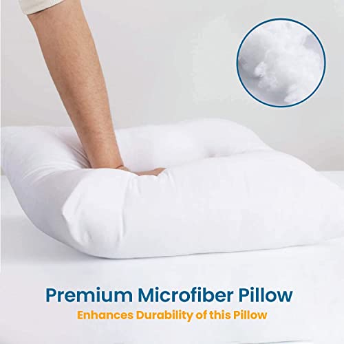 Sleepsia 16 X 16 Pillow Inserts (Set Of 2) - Fluffy Polyester Down Alternative Lightweight Bed And Couch Pillows - 16 Inch Square, Sofa Decorative Pillow Inserts - White Couch Pillow #TOP1