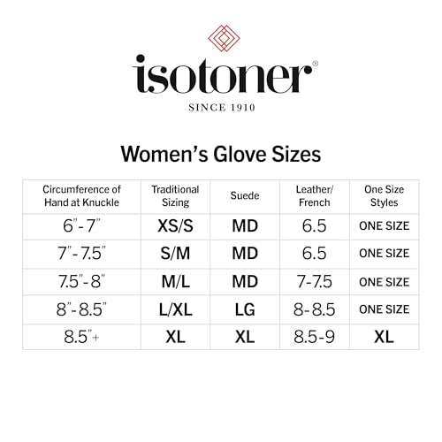 Guantes mujer táctiles Isotoner de elastano para frío invierno 7