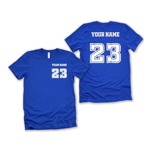 Custom Sports Tshirt Front Back Name and Number, Your Team Your Name and Number, Personalized Sports Tshirt Family, Family Baseball Tee2