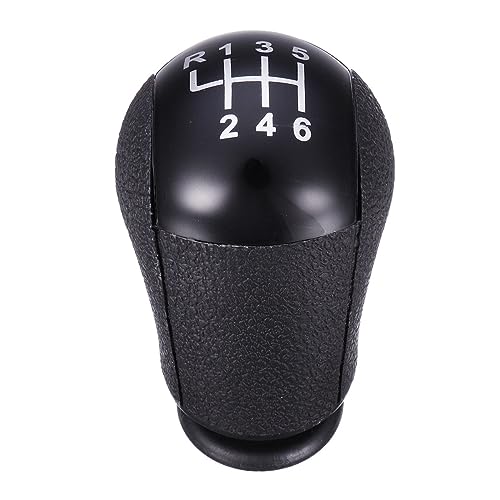 YTRAVHI Pomello Leva Cambio Pomello del cambio a 6 velocità for auto, leva del cambio/adatto for Ford/adatto for Focus/Mondeo/Fiesta/C-Max, nero/argento Leva del cambio auto(Noir)