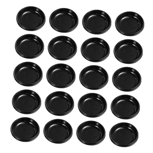 GOOHOCHY 200個 使い捨て加厚丸型調味料トレイ 環境配慮製 で実用的 醤油やディップソース 野菜 果物 スナック用 パーティーやバーベキューに