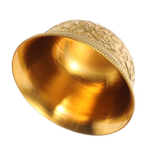 Alipis Coppa per Offerte in Ottone Ciotola di Rame per Acqua Santa Contenitore per Offerte Buddista Coppa di Rame Macchiata Ciotola per Altare