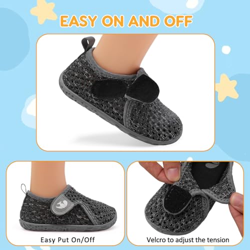Image of FEETCITY Baby Boys Girls Water Sport Shoes Barefoot Kids Aqua Socks Quick-Dry Beach Swim Pool Shoes
