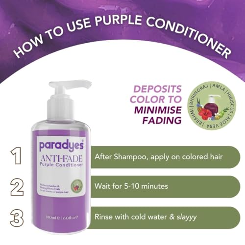 Image of paradyes Anti Fade Purple Fresh Conditioner For All Hair Type,1 Count