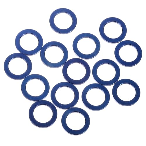 Rondelles plates M10 anti-desserrage en titane uxcell bleues pour la visserie de moteur