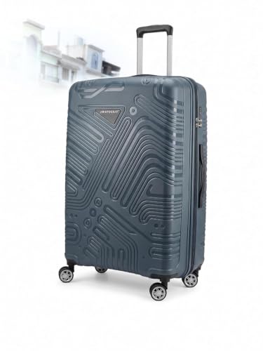 Image of Aristocrat Transit Hard Sided Polypropylene Luggage Set of 2 (56 cm Cabin + 67 cm Medium), 8 Wheels, Combination Lock, Lightweight, 3 Years International Warranty (Navy Blue, Set of 2 (56+67))