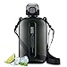 Darryy Trinkflasche Auslaufsicher, Trinkflasche Gym, Flache Wasserflasche, Trinkflasche 750ml auslaufsicher, Trinkflasche Sport mit Gurt, Trinkflasche Bpa Frei, Wasserflasche Schwarz (Schwarz) Ort mit günstig Kaufen-Darryy Trinkflasche Auslaufsicher, Trinkflasche Gym, Flache Wasserflasche, Trinkflasche 750ml auslaufsicher, Trinkflasche Sport mit Gurt, Trinkflasche Bpa Frei, Wasserflasche Schwarz (Schwarz)