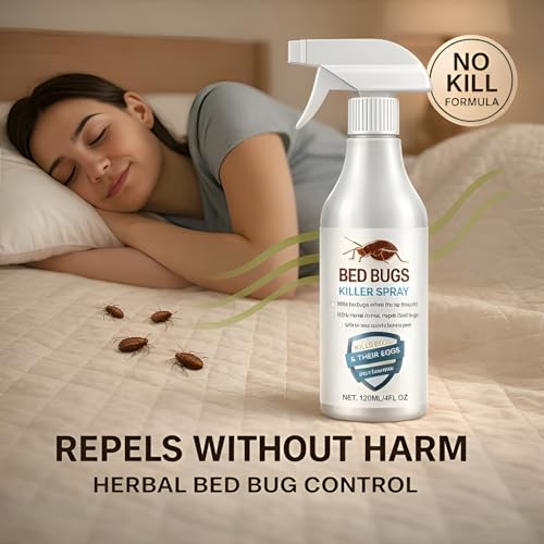 Image of Bed Bug killer Spray- Natural, Herbal Bed Bugs Spray for Long Lasting Protection, Instant Action | Non-Toxic Indoor Cleaning Solution for Mattresses, Carpet, Pillow, Sofha, Blanket, Curtains, 200ML