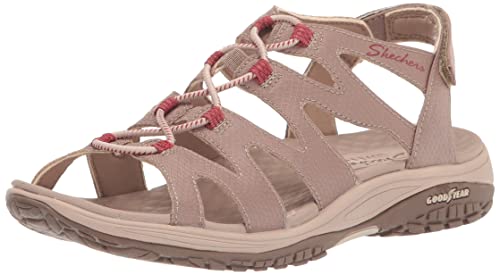 Skechers Lomell Everchanging, Sandalias Mujer, Taupe, 40 EU