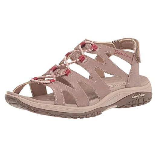 Skechers Lomell Everchanging, Sandalias Mujer, Taupe, 40 EU