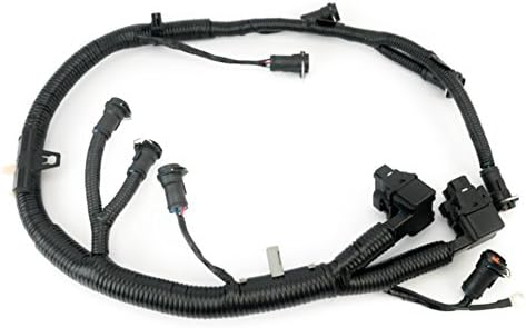 FICM Engine Fuel Injector Complete Wire Harness - Replaces Part 5C3Z9D930A, 5C3Z-9D930-A - Compatible with Ford Vehicles F250 F350 F450 F550 - Powerstroke 6.0L Diesel - 2003-2007