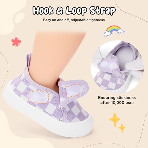 BACSAC Baby Walking Shoes with Hook & Loop, Unisex Toddler Shoes - Image 3