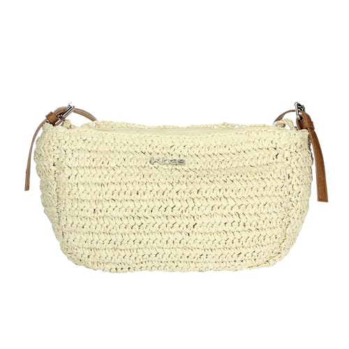 Kbas Bolso de verano con doble asa de rafia (Natural)
