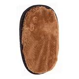 Generisch Schnelltrocknende Polierhandschuhe Kunstfell Pflegehandschuhe für Schuhreinigung für Schuhpflege Auto Möbelreinigung Kleine Orangefarben