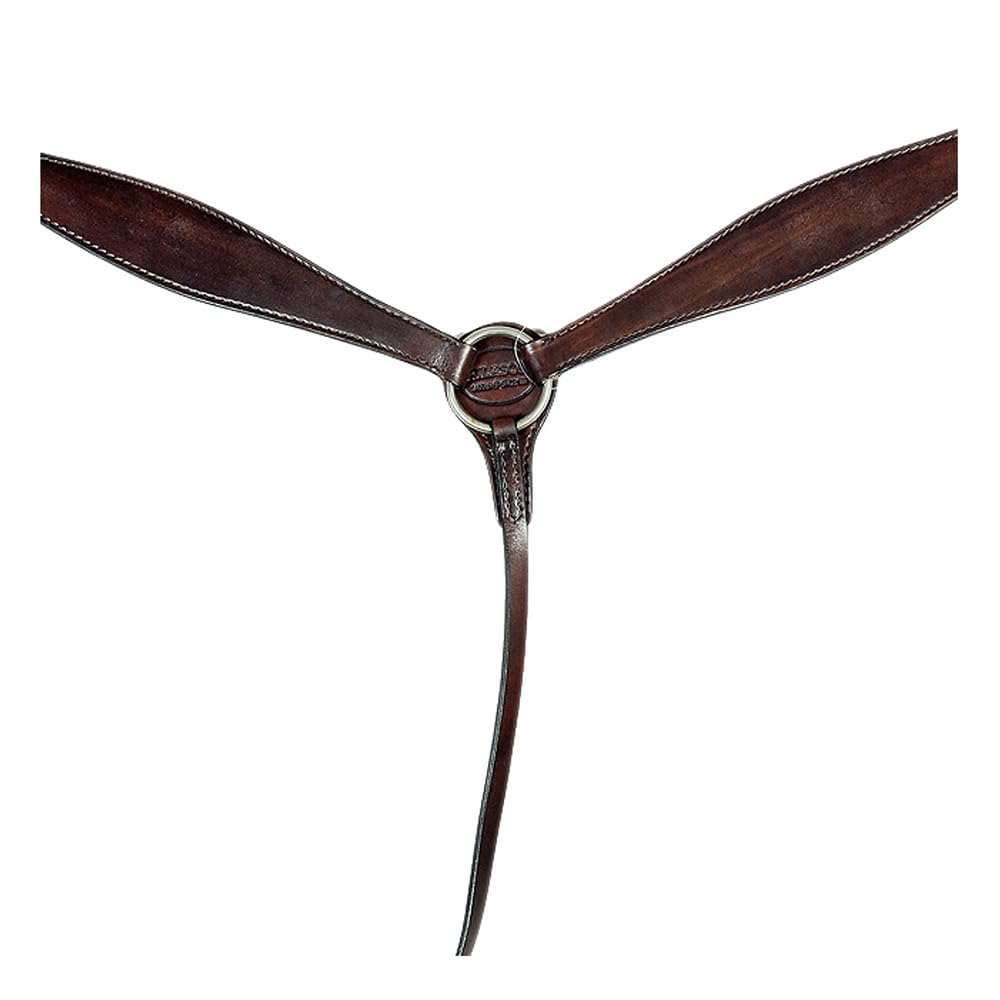 HILASON Western Horse Headstall Breast Collar Set Genuine American Leather Plain Dark Brown | Headstall for Horses Western | Headstall | Horse Headstall | Headstall for Horses | Headstall Set