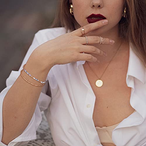 Joycuff Religious Gifts For Women Girls Christian Faith Bracelets For Her Daughter Mom Friends Best Friend Coworkers Nurse Layered Beaded Bracelet Inspirational Motivational Jewelry God Is Within Her #TOP1