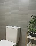 DBS Graphite Grey Modern Tile Effect Bathroom Panels Shower Wall PVC Cladding (5 Panels) - Image 4