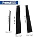 X AUTOHAUX 1 Set Glossy Black Car Door Window Pillar Posts Cover Trim Exterior Anti-Scratch Stickers for Honda Accord 2003-2007