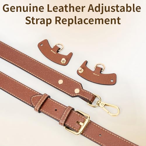 Image of SENTEN Purse Straps Replacement, Leather Crossbody Shoulder Strap Kit Adjustable for S /M Longchamp
