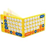 Design portable : ce clavier portable pliable est léger à seulement 4,9 oz et ultra fin à 3,5 mm, ce qui le rend très portable et adapté à divers environnements tels que les planes, les bibliothèques et les cafés