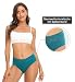 Wealurre Damen Unterhosen Baumwolle Slip Damen Unterwäsche Spitze Unterwäsche Frauen Höschen 5er Pack (6004 Dark,L)