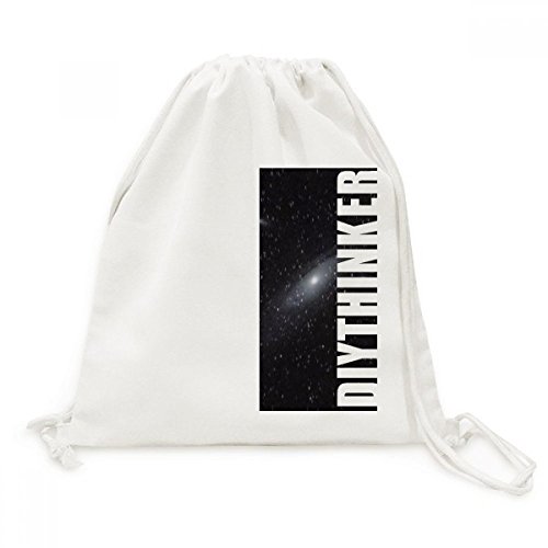 Sac à cordon White Star Nebulae en toile DIYthinker pour vos voyages