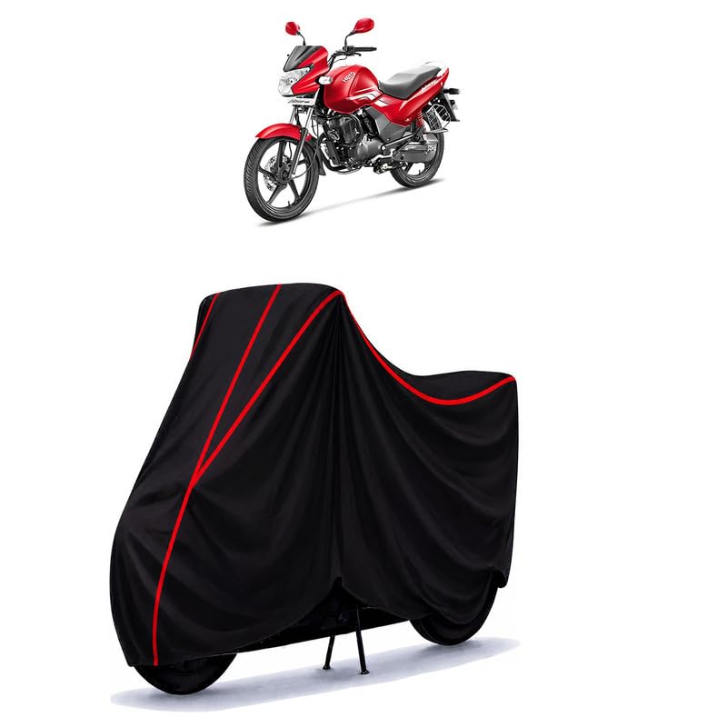 Image of Hero Achiever Disc Water Resistant Bike Cover for All Motorcycles & Rain | Heavy Duty Taffeta Fabric | UV Protection, Dustproof, Scratchproof | All Weather Two Wheeler Body Cover with Elastic Bottom