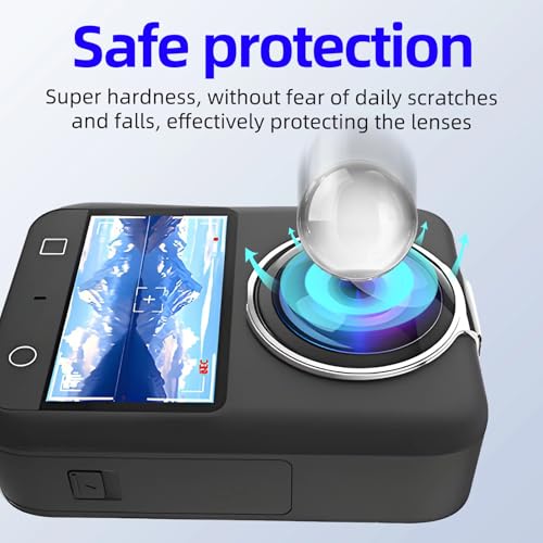 Image of Yantralay Lens Guard Compatible with DJI Osmo 360 Camera - Waterproof Dustproof Snap-On Lens Protective Cover, Easy Installation, Osm o Action 360 Accessories