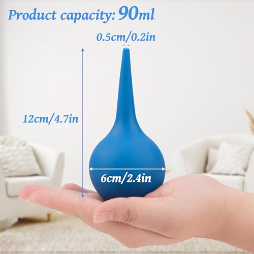 Heveer Ohrenreiniger 90ml Ohrenspritze Silikon Ohrenschmalz Entferner für Ohrenschmalz Reinigen Kinder Erwachsene Blau