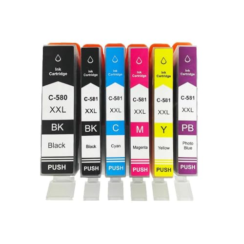 Cartouche PGI-580XL CLI-581XL encre compatible imprimante TR7550 TS6150 TS705